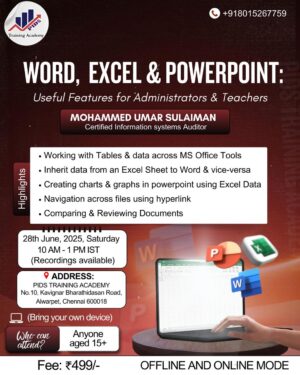 WORD, EXCEL & POWERPOINT: Useful Features for Administrators & Teachers