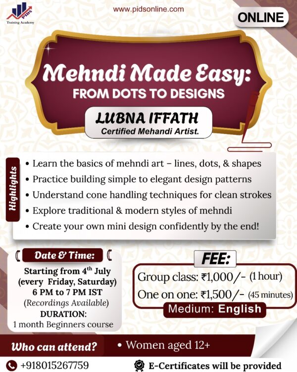 Mehndi Made Easy: FROM DOTS TO DESIGNS