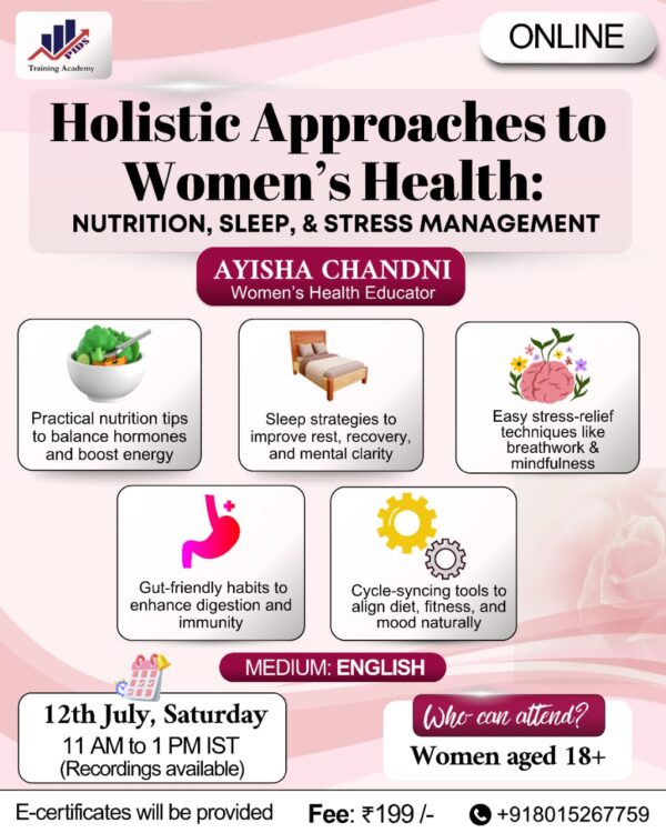 Holistic Approaches to Women’s Health: Nutrition, Sleep & Stress Management