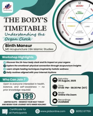 The Body’s Timetable – Understanding the Organ Clock (Online Workshop)