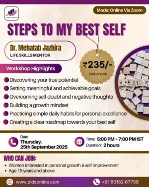 Steps to My Best Self – Online Workshop for Women
